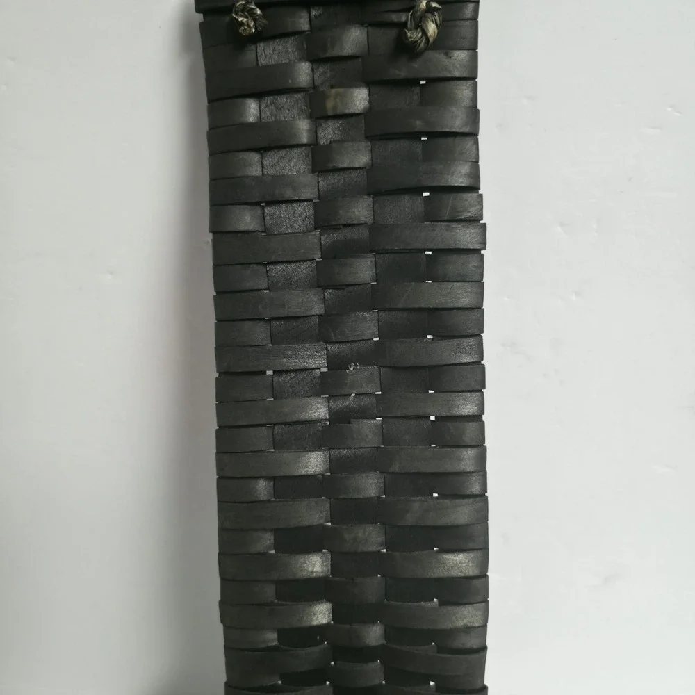 Primitive Black Woven Hanging Wall Basket Pocket Rusty Star Primitive Country
